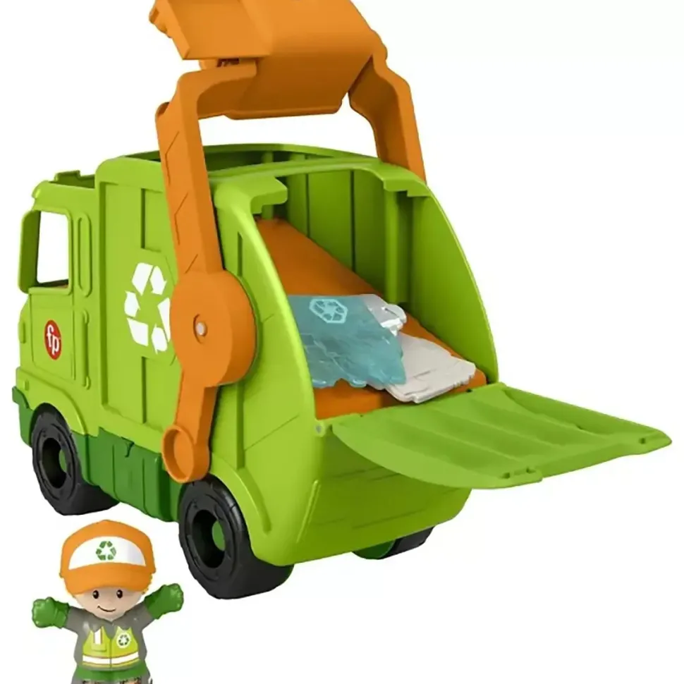 Fisher-Price Little People Recycling Truck Musical Toddler Garbage Toy