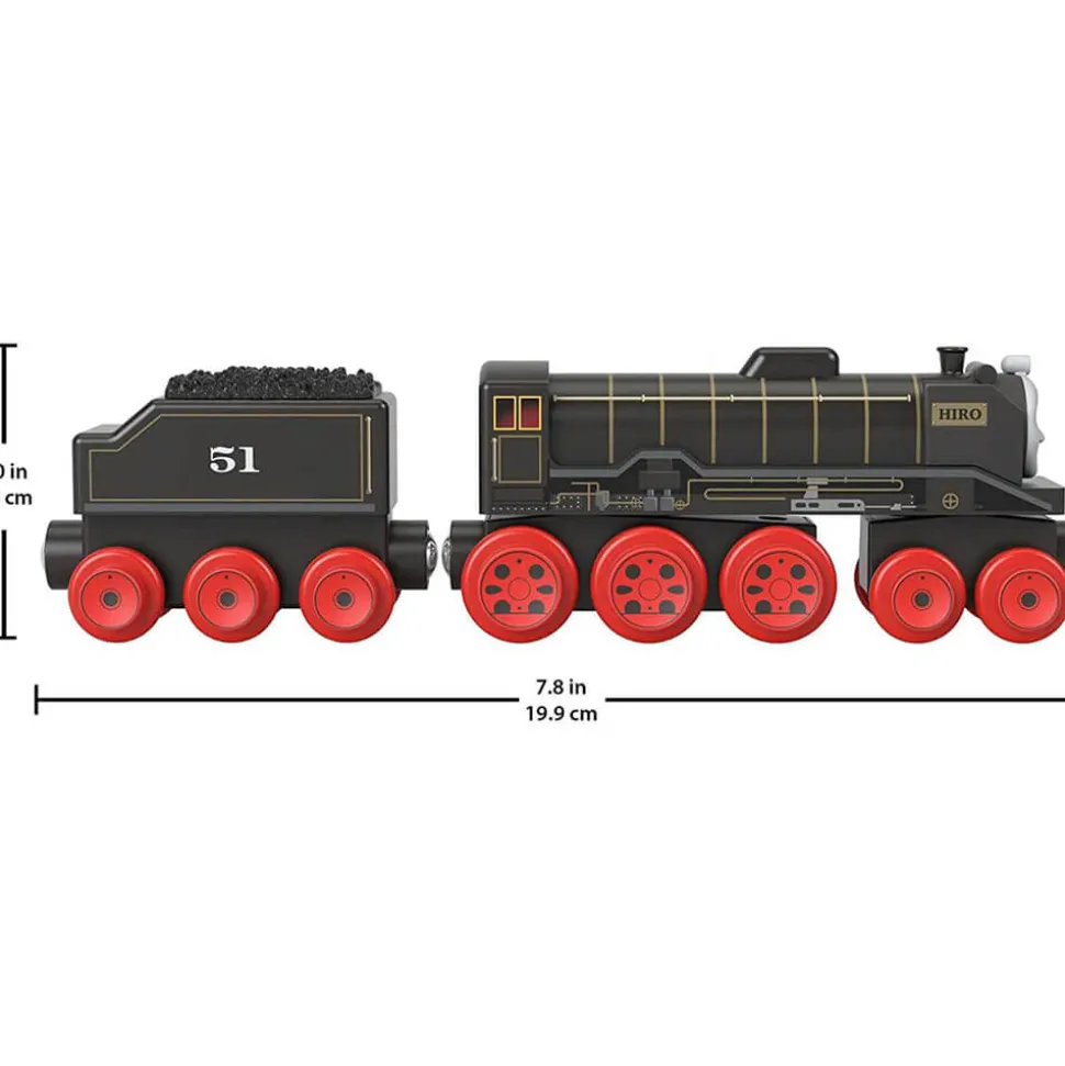 Fisher-Price Thomas&Friends Wooden Railway Hiro Engine and Coal-Car