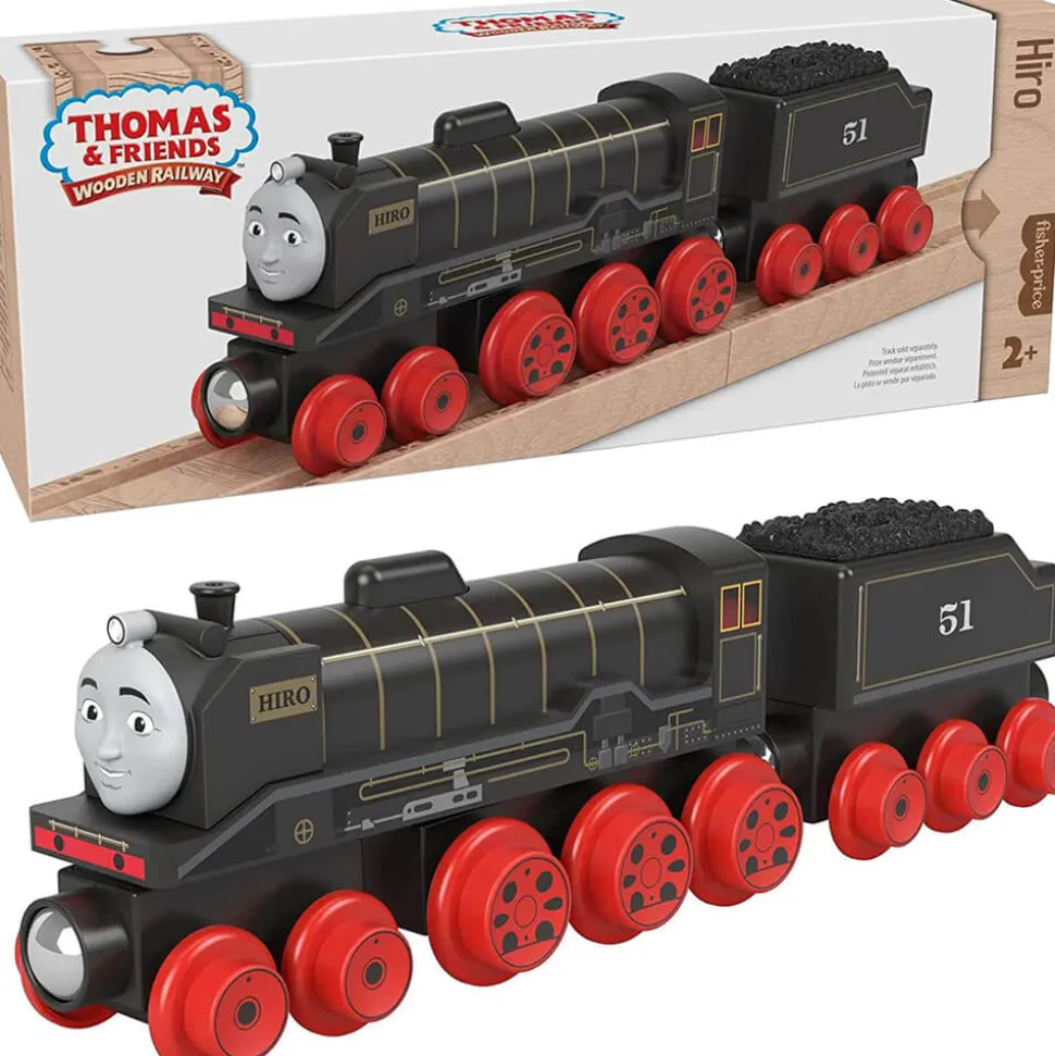 Fisher-Price Thomas&Friends Wooden Railway Hiro Engine and Coal-Car