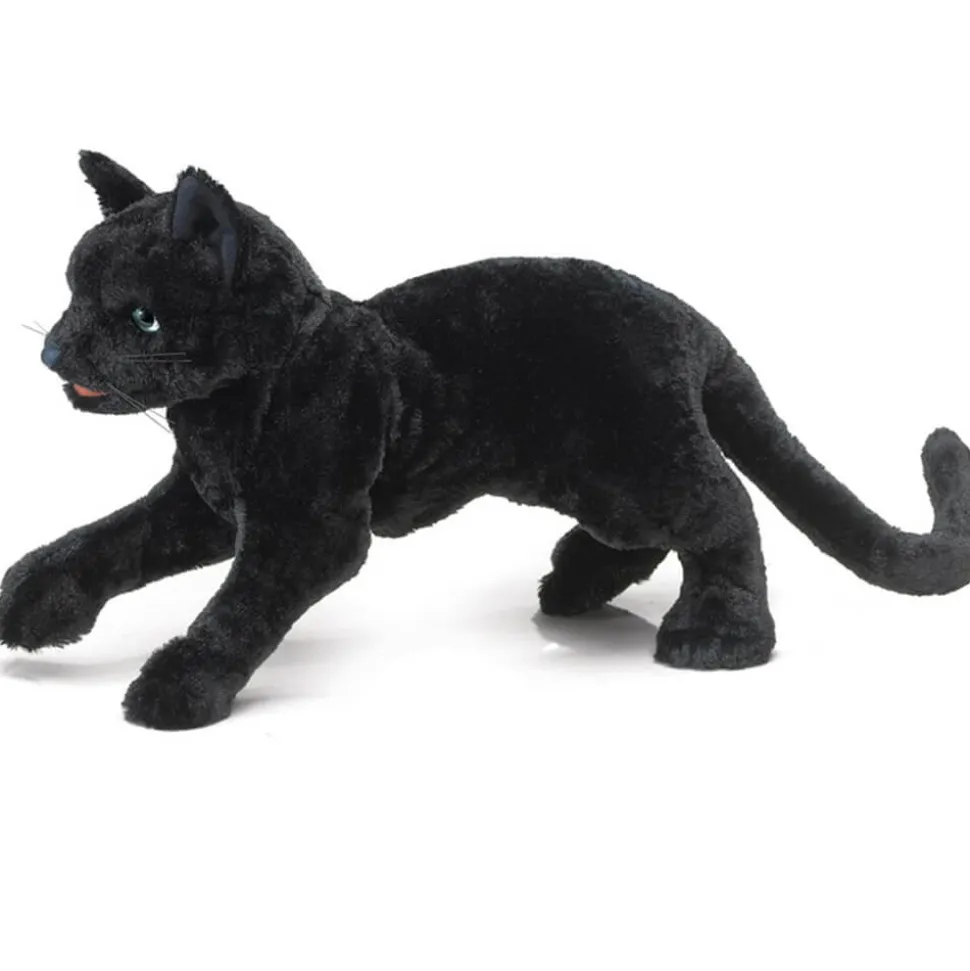 Folkmanis Black Cat Hand Puppet