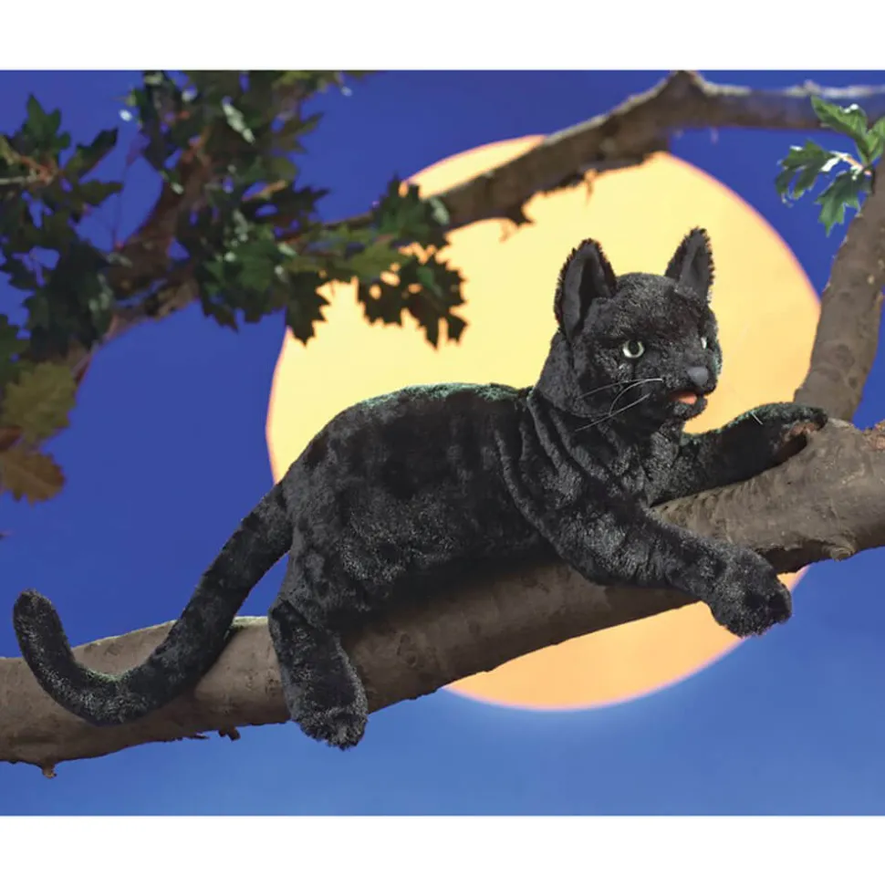 Folkmanis Black Cat Hand Puppet