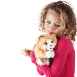 Folkmanis Orange Tabby Kitten Hand Puppet
