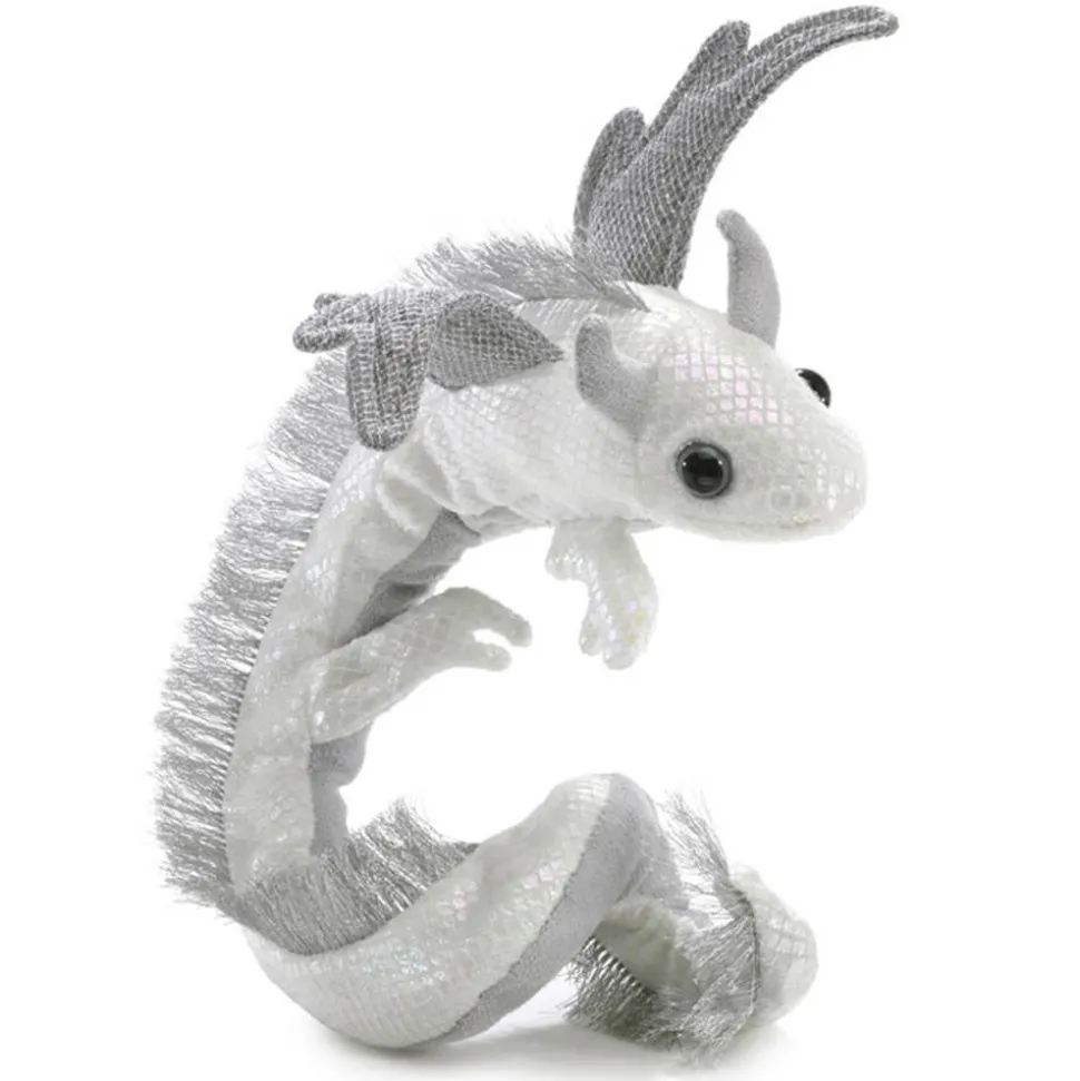 Folkmanis Pearl Dragon Wristlet Finger Puppet