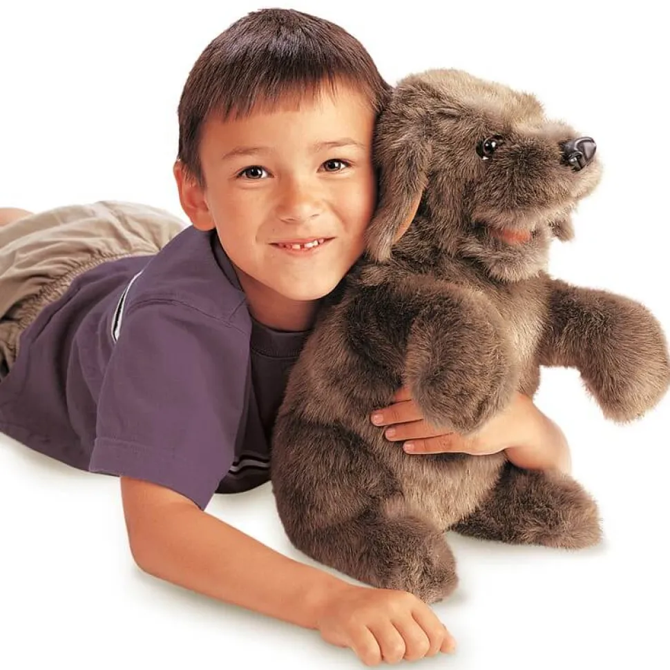 Folkmanis Sitting Dog Hand Puppet