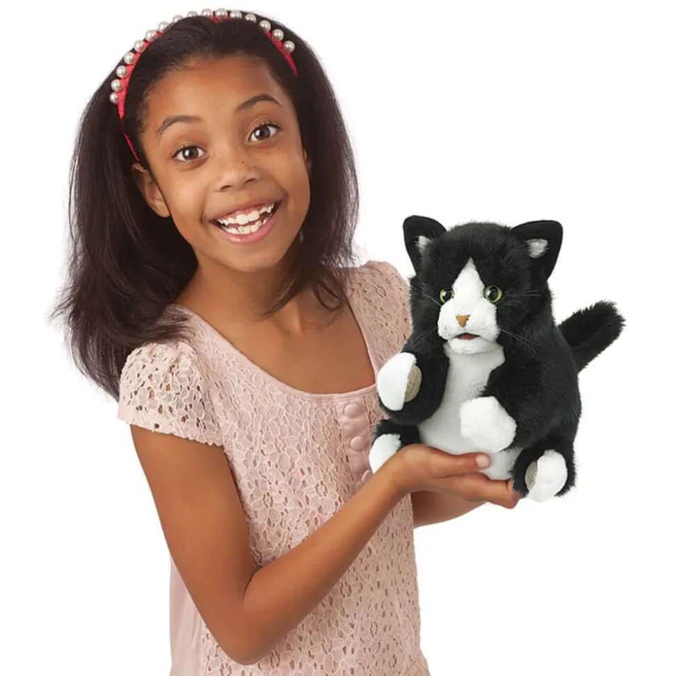 Folkmanis Tuxedo Kitten Hand Puppet