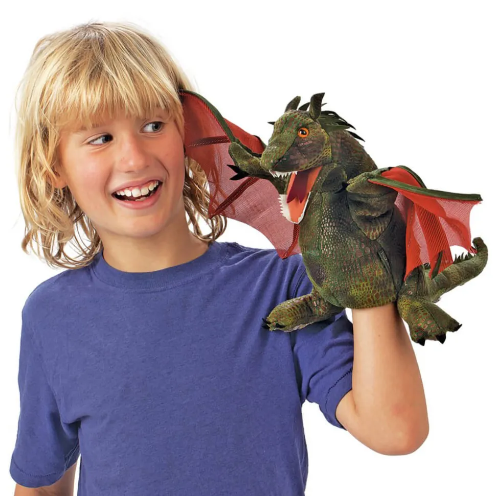 Folkmanis Winged Dragon Hand Puppet