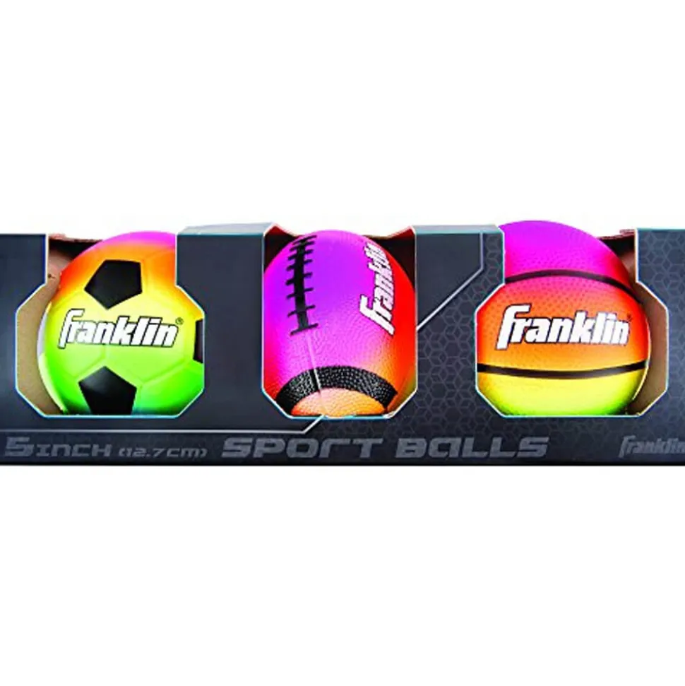Franklin 5 Inch Sports Balls 3-Pack