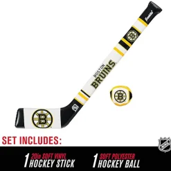 Franklin NFL Boston Bruins Soft Sport Hockey Stick and Ball Set