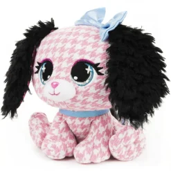 Gund P.Lushes Pets Cala Bassethound 6 Inch Pink Plaid Plush