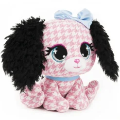 Gund P.Lushes Pets Cala Bassethound 6 Inch Pink Plaid Plush