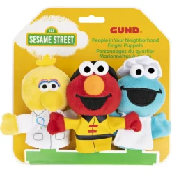 Gund Sesame Street People In Your Neighborhood Finger Puppets Set