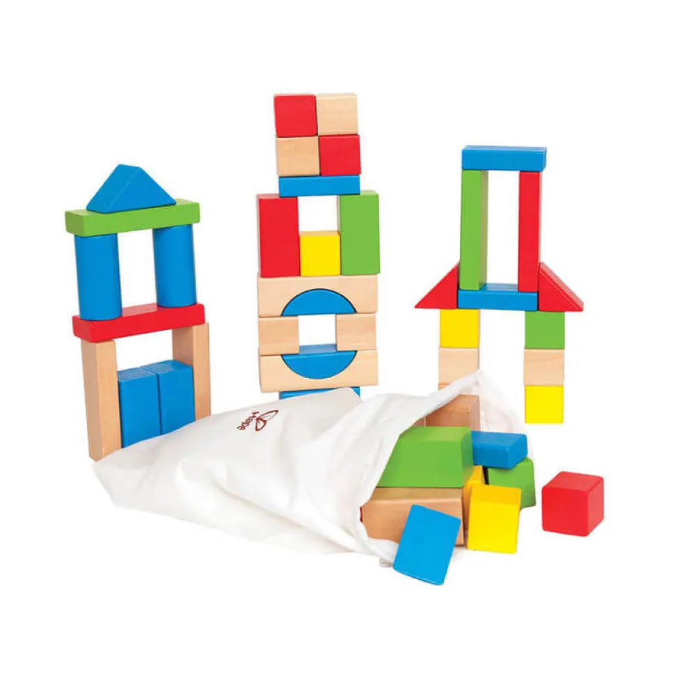 Hape 50 Piece Maple Blocks Set