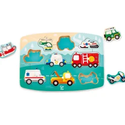 Hape Emergency Peg Puzzle with 9 Pieces