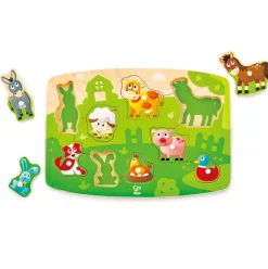 Hape Farmyard Peg Puzzle with 9 Pieces