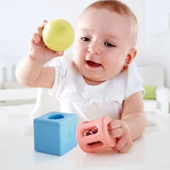 Hape Geometric Rattle Baby Toy Set