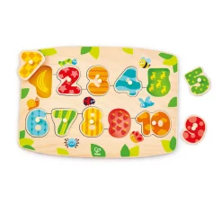 Hape Number Peg Puzzle with 10 Pieces