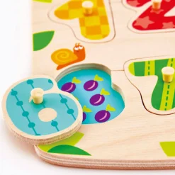 Hape Number Peg Puzzle with 10 Pieces