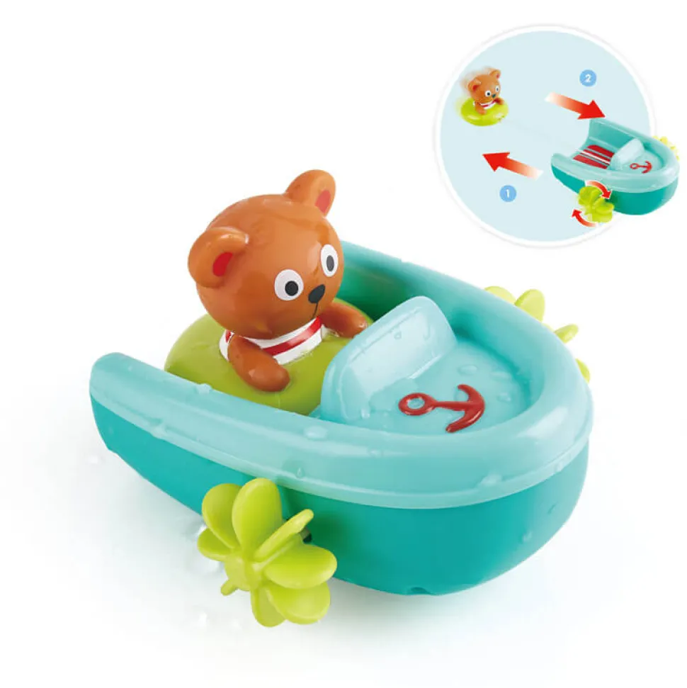 Hape Tubing Pull-Back Boat Bath Toy