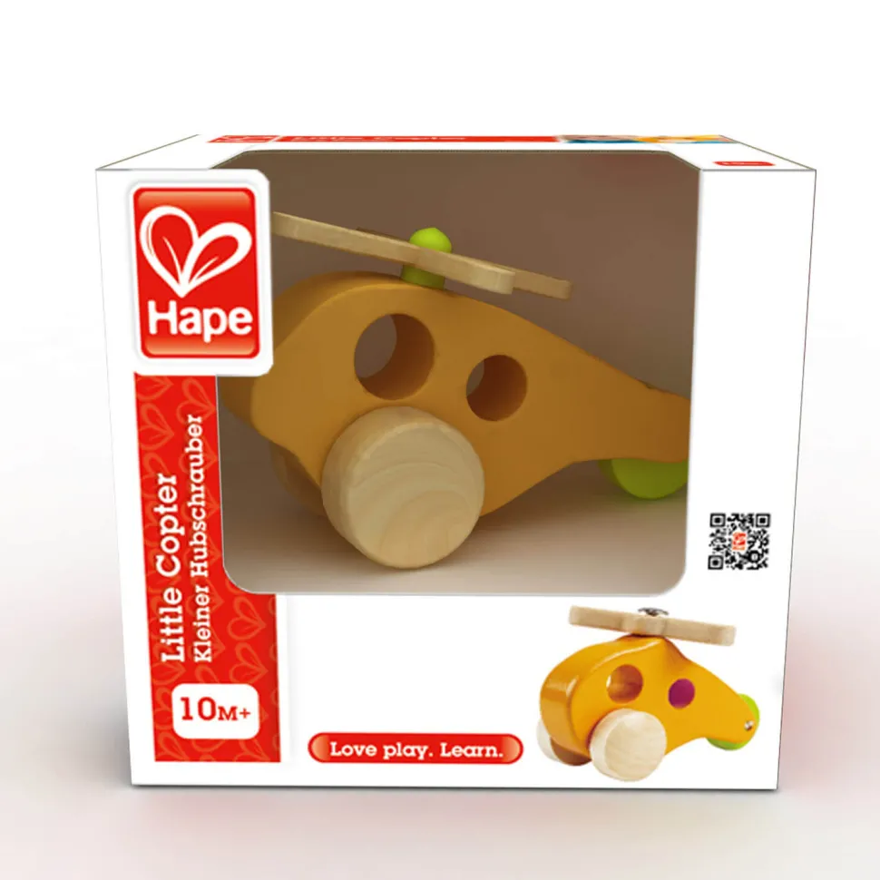 Hape Yellow Wooden Little Copter Toy