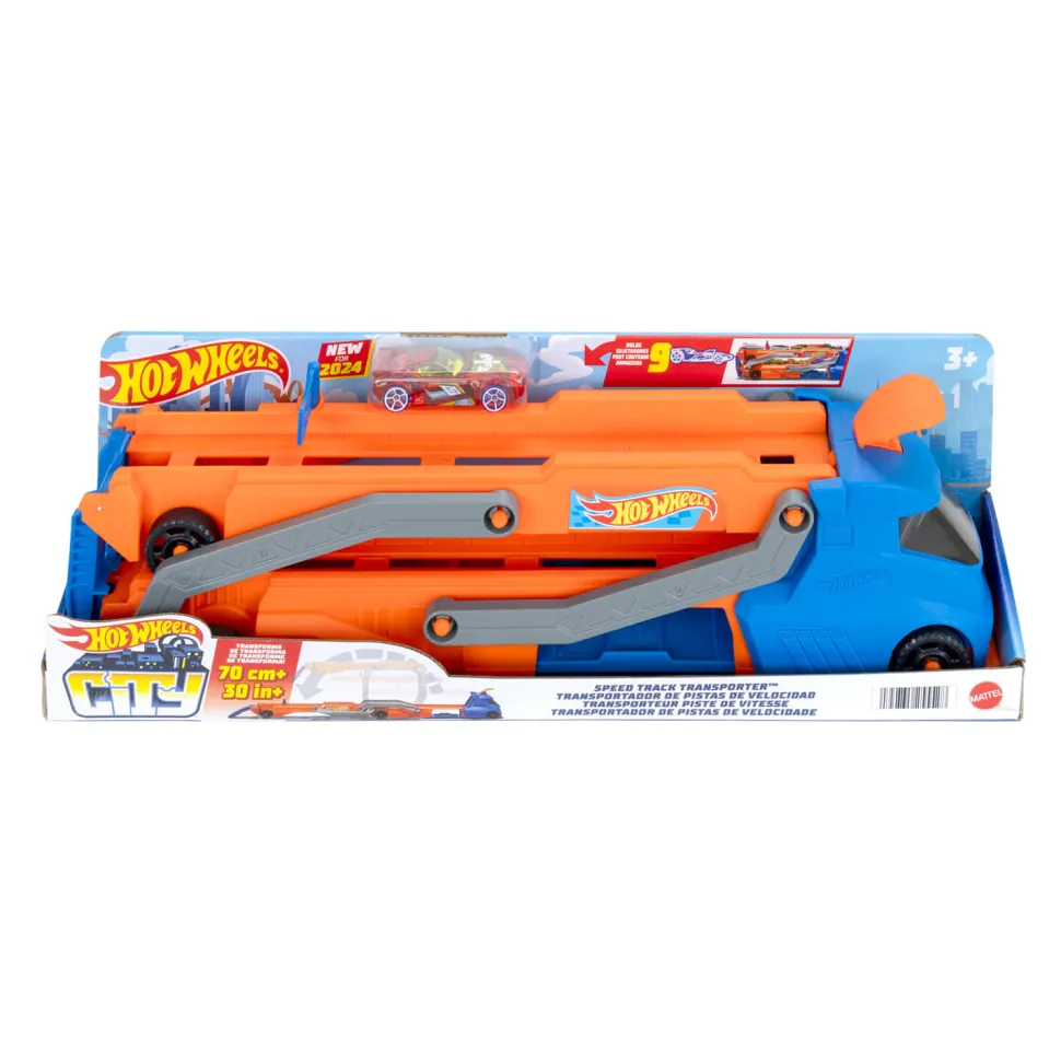 Hot Wheels City Speed Track Transporter Playset