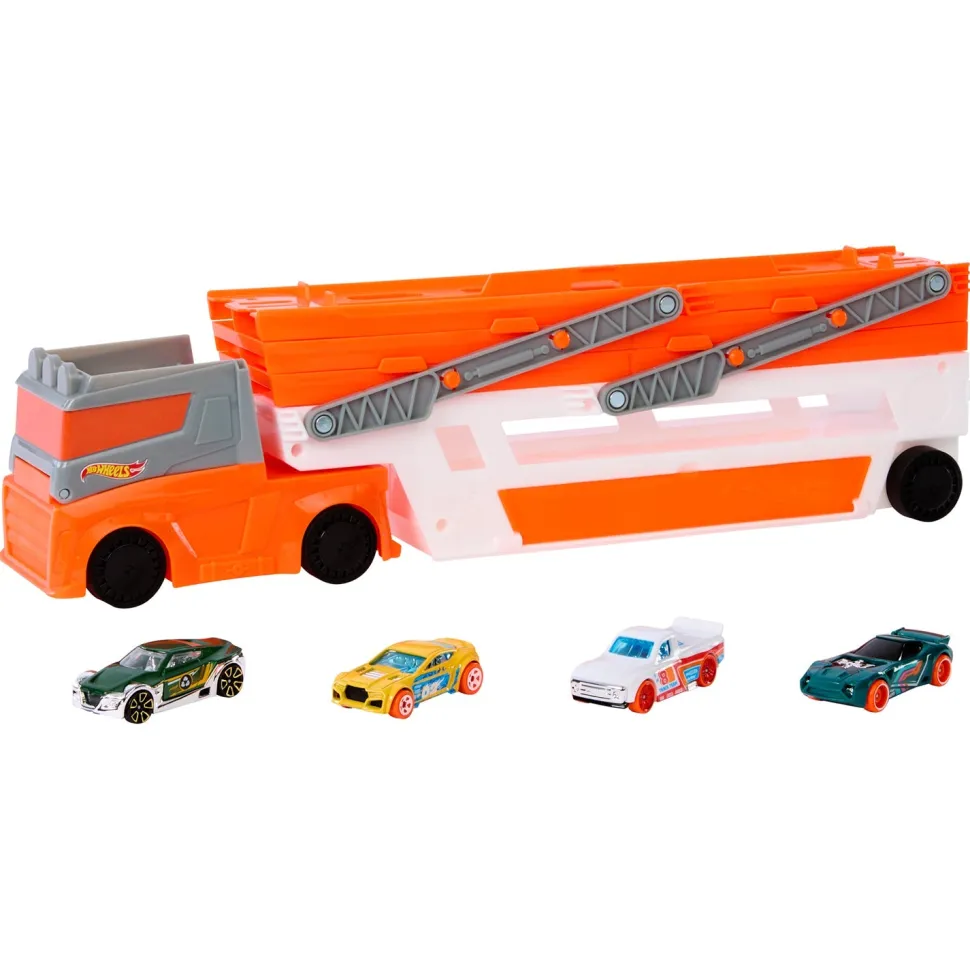 Hot Wheels Mega Hauler Carrier and Vehicle Playset