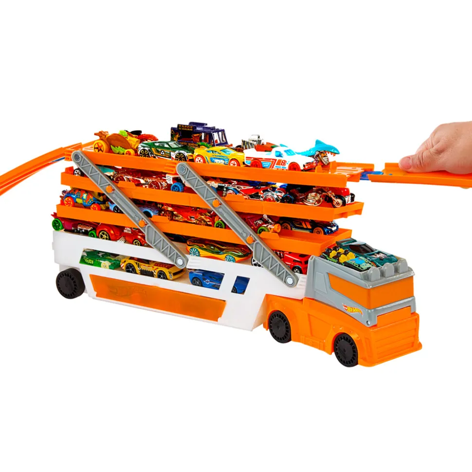 Hot Wheels Mega Hauler Carrier and Vehicle Playset