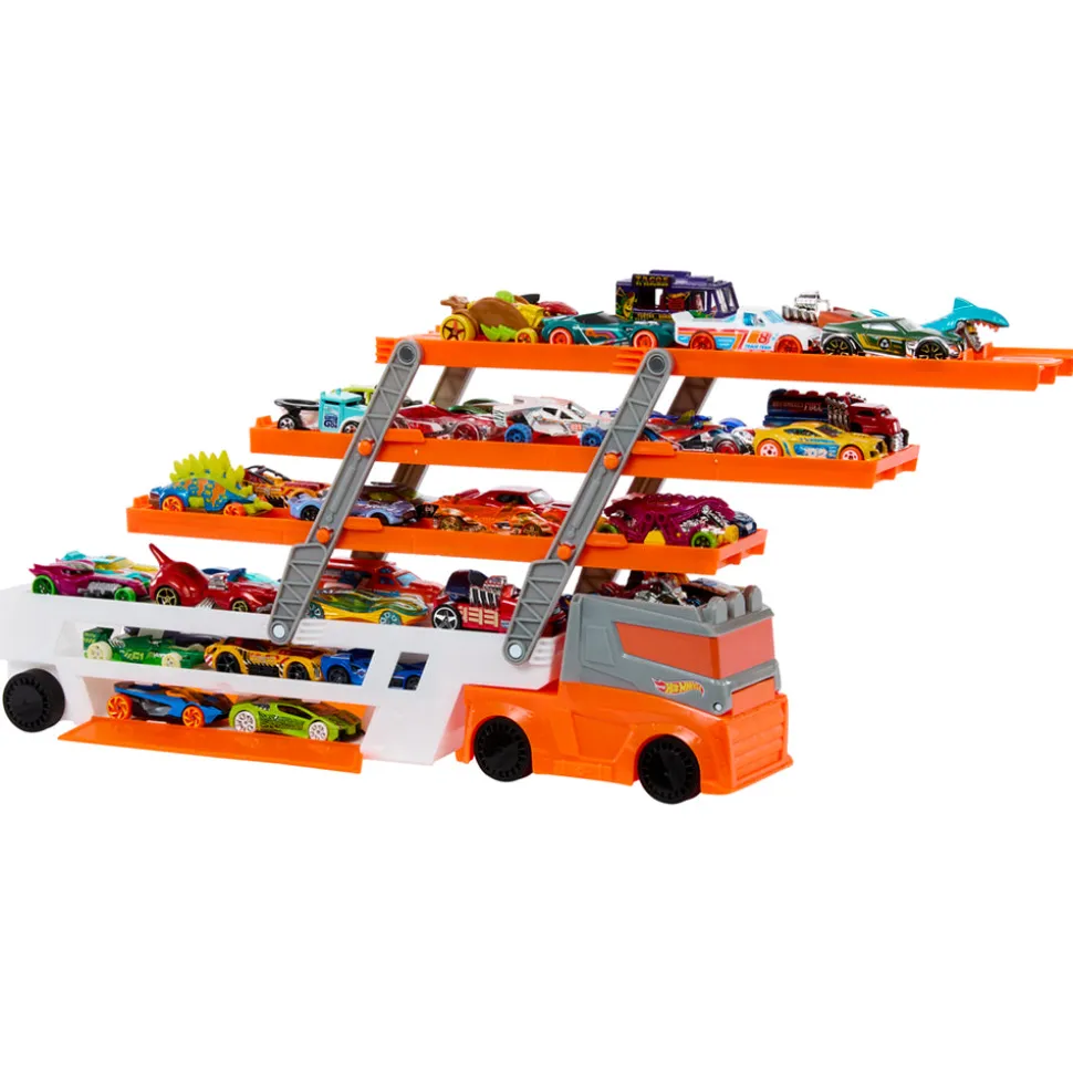 Hot Wheels Mega Hauler Carrier and Vehicle Playset