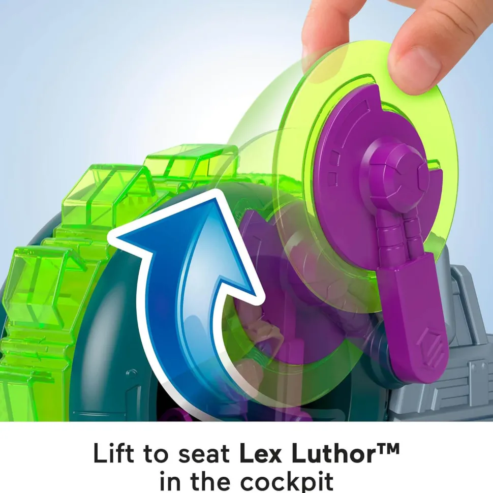 Imaginext DC Super Friends Lex Luthor Spinning Saw Vehicle&Figure Se