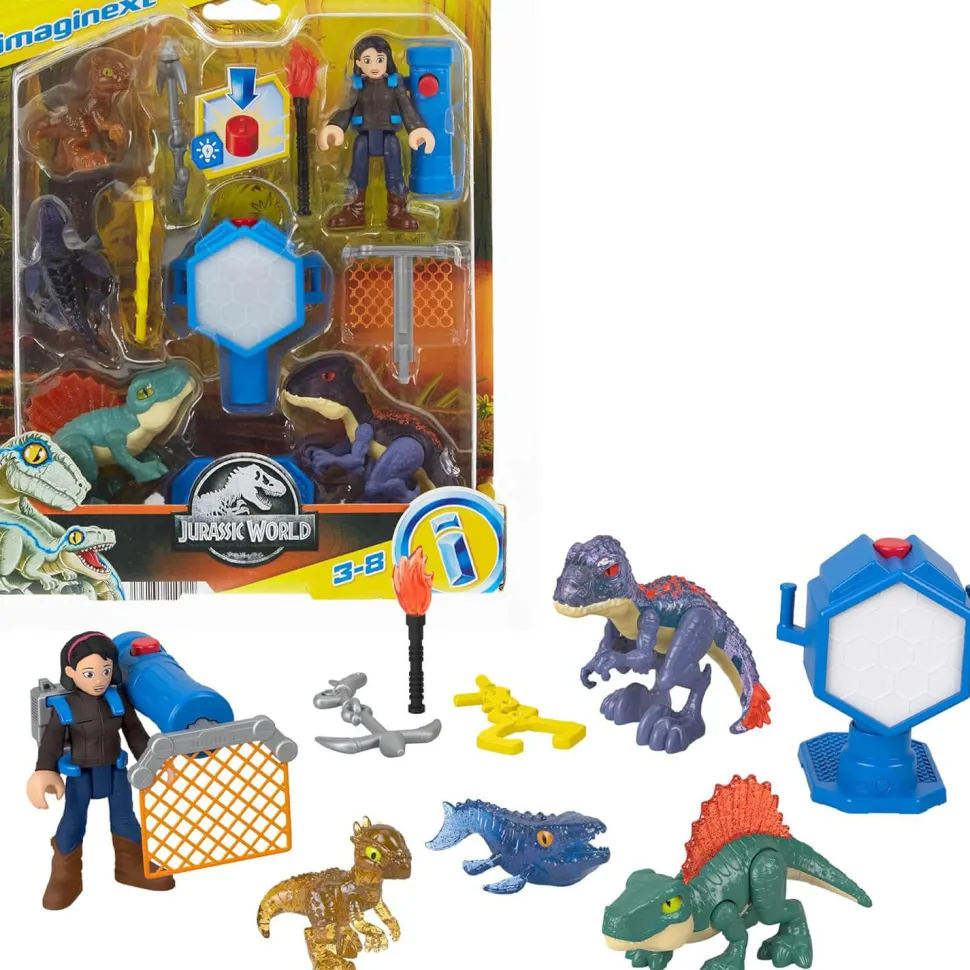 Imaginext Jurassic World Evo-Scanner Multi-Pack Light-Up Dinosaur Play