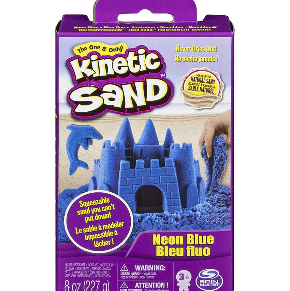 Kinetic Sand Neon Blue 8oz Box