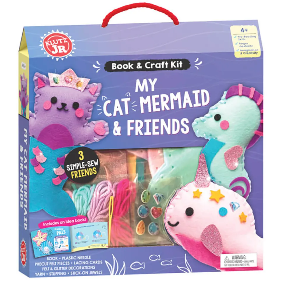 KLUTZ My Cat Mermaid&Friends Book and Craft Kit