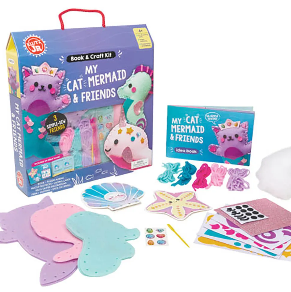 KLUTZ My Cat Mermaid&Friends Book and Craft Kit