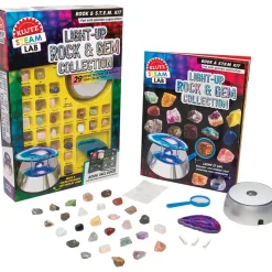 Klutz STEAM Lab Light-Up Rocks&Gem Collection&Book