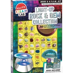 Klutz STEAM Lab Light-Up Rocks&Gem Collection&Book