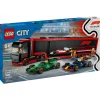 LEGO® City F1 Truck with RB20&AMR24 F1 Cars Building Kit 60445