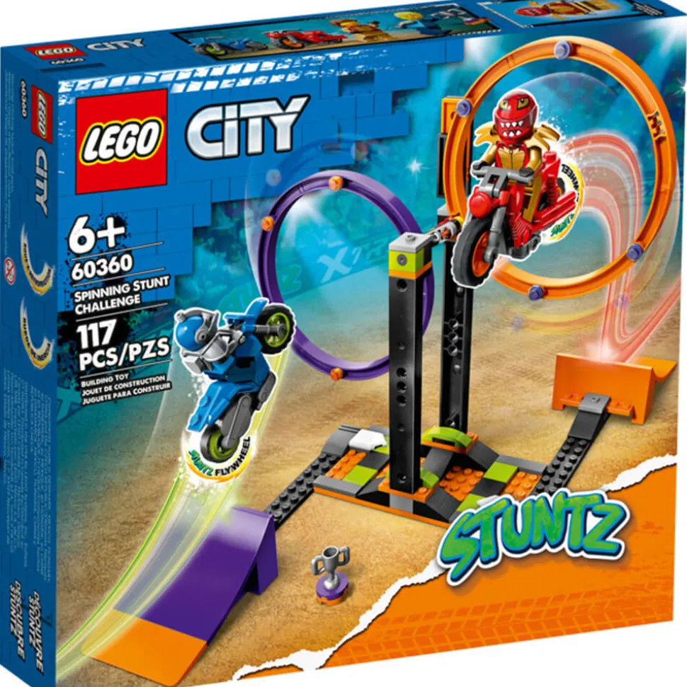 LEGO® City Spinning Stunt Challenge 117 Piece Building Set (60360)
