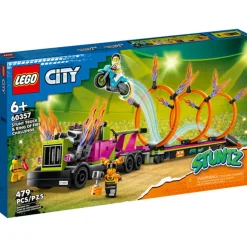 LEGO® City Stunt Truck&Ring of Fire Challenge 479 Piece Building Set