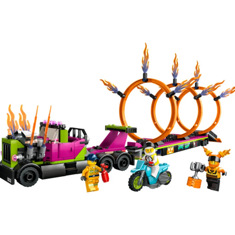 LEGO® City Stunt Truck&Ring of Fire Challenge 479 Piece Building Set