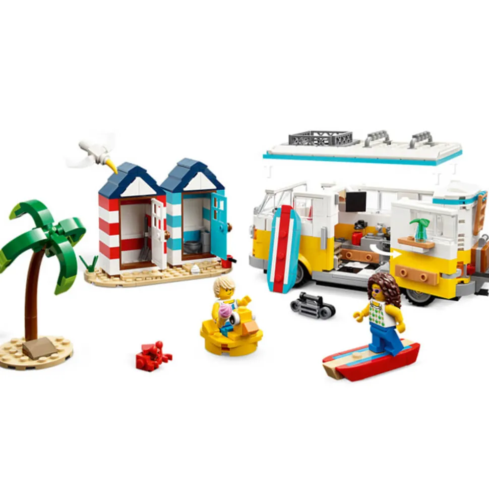 LEGO® Creator Beach Camper Van 556 Piece Building Kit (31138)