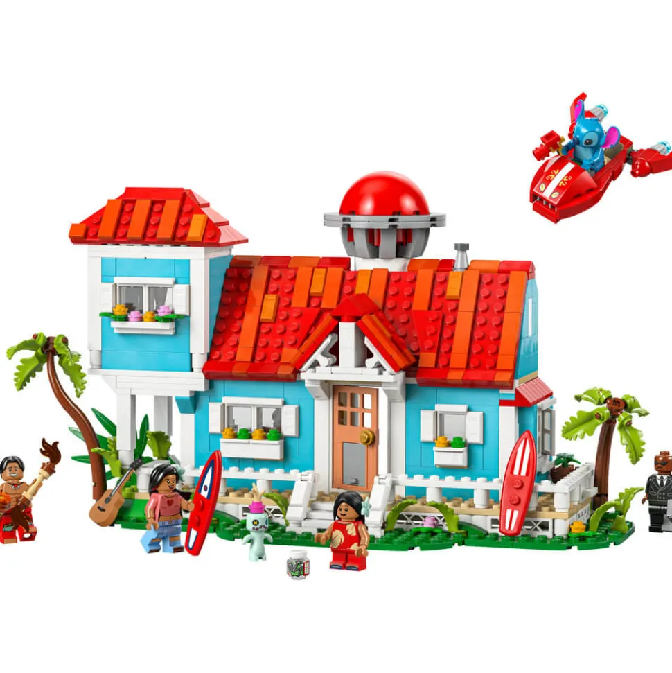 LEGO® Disney Lilo and Stitch Beach House 834 Piece Building Kit (43268