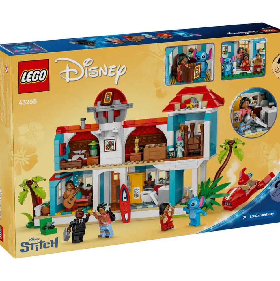 LEGO® Disney Lilo and Stitch Beach House 834 Piece Building Kit (43268