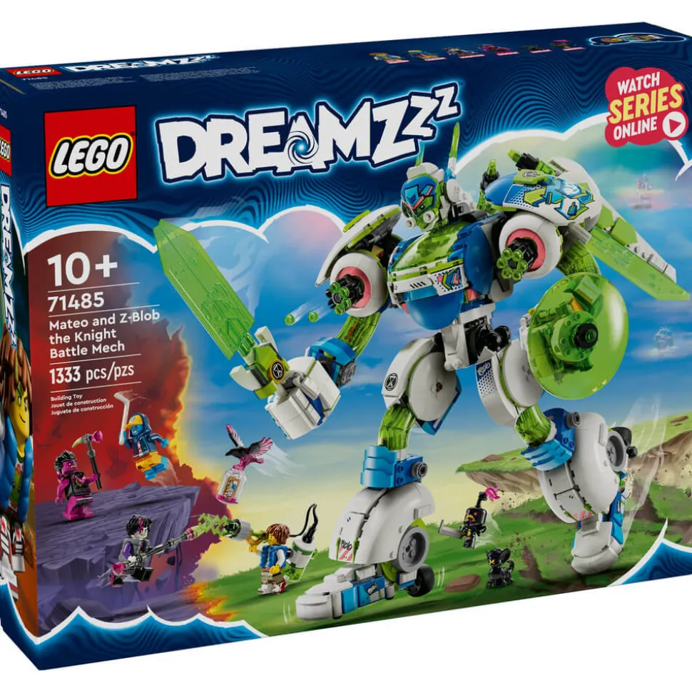 LEGO® DREAMZzz Mateo and Z-Blob the Knight Battle Mech 1333 Piece Building Set (71485)