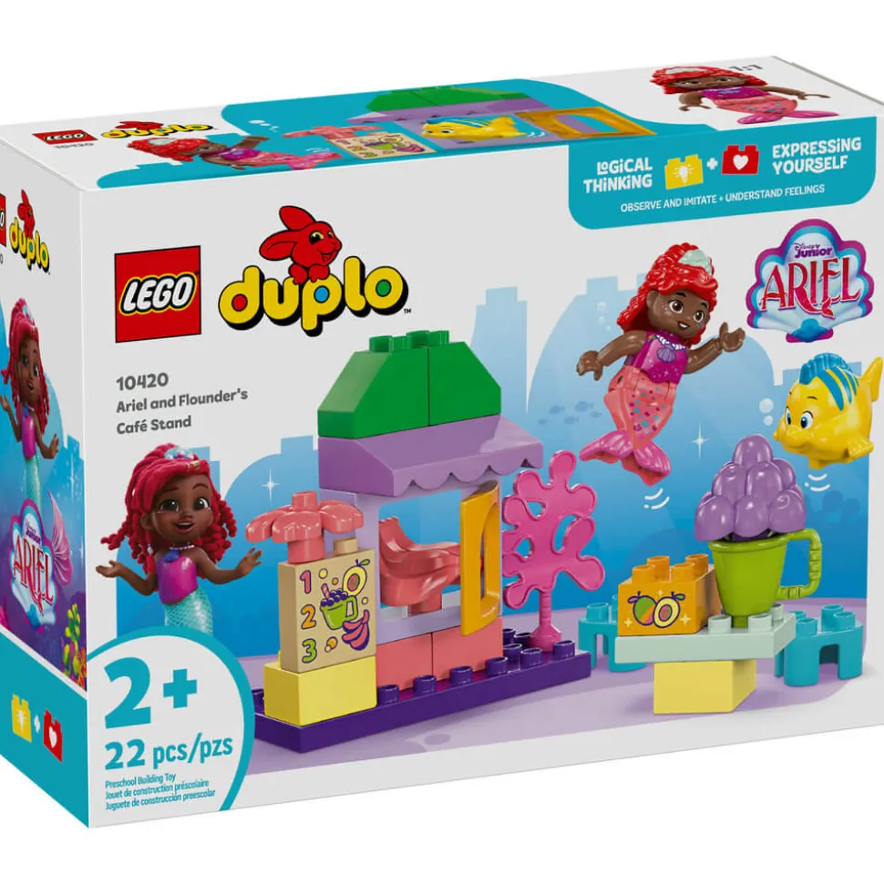 LEGO® DUPLO Disney Ariel and Flounder's Café Stand 22 Piece Building Set (10420)
