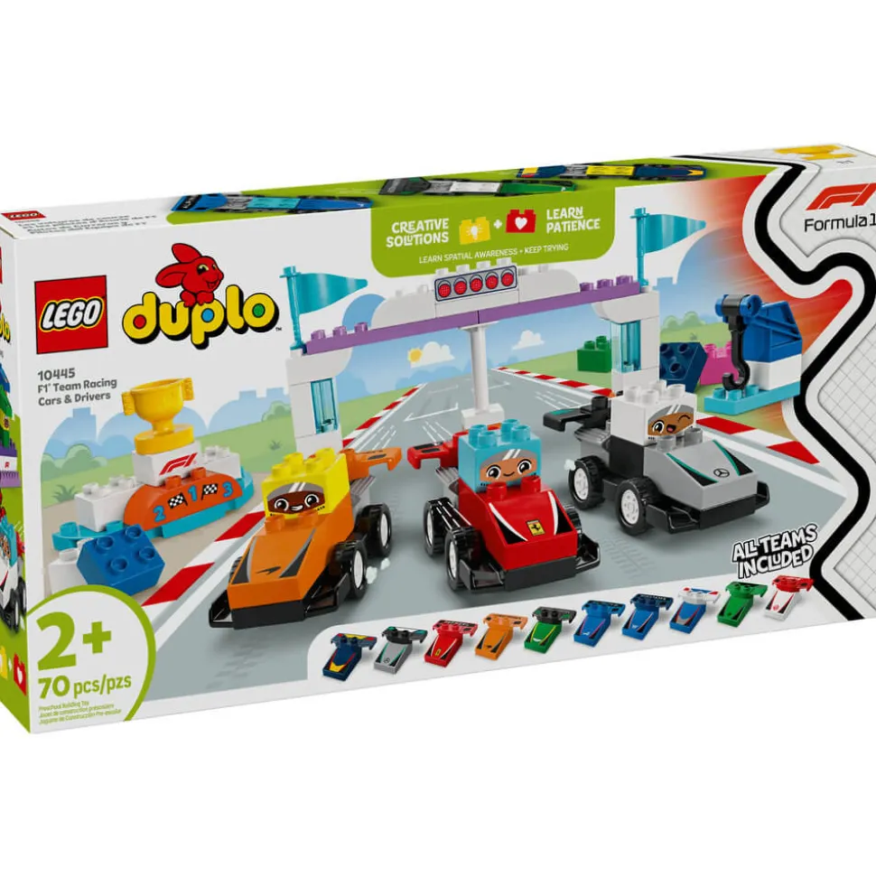LEGO® DUPLO F1 Team Race Cars&Drivers Building Kit 10445
