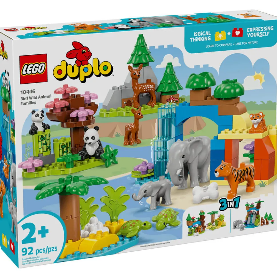 LEGO® DUPLO 3in1 Wild Animal Families Building Kit 10446