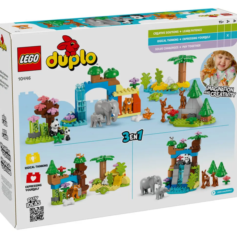LEGO® DUPLO 3in1 Wild Animal Families Building Kit 10446
