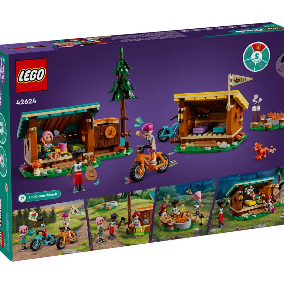 LEGO® Friends Adventure Camp Cozy Cabins 437 Piece Building Set (42624)