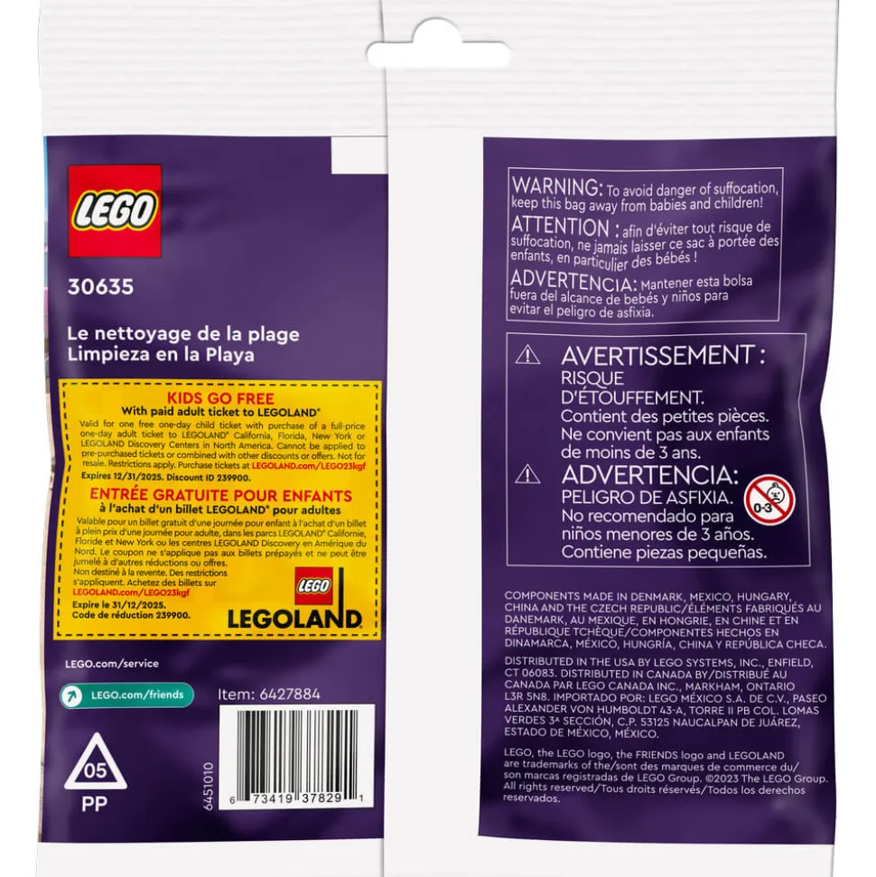 LEGO® Friends Beach Cleanup 52 Piece Building Set (30635)