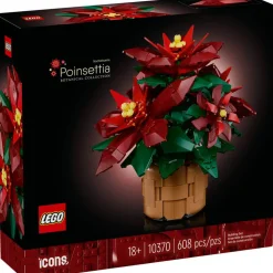 LEGO® Icons Poinsettia 608 Piece Building Kit (10370)