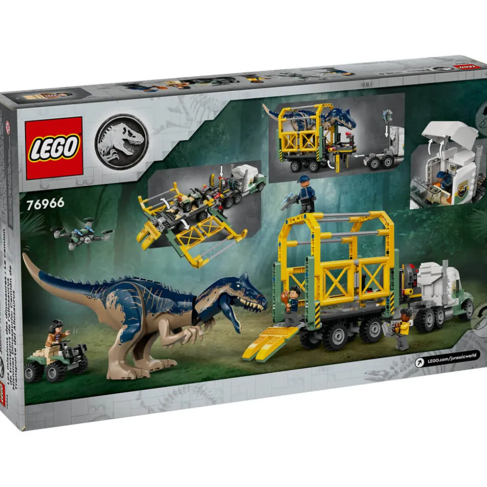 LEGO® Jurassic World Dinosaur Missions: Allosaurus Transport Truck 588 Piece Building Set (76966)